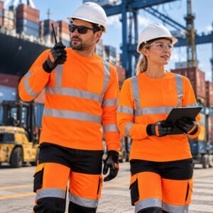 Quick Dry High Visibility Work Shirt Construction Mining Railway Engineer Reflective Worker Workwear Uniform