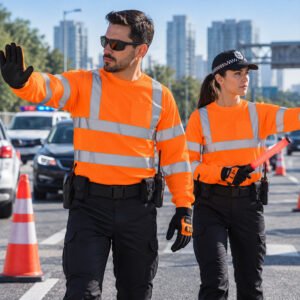 Hi Vis Workwear Uniform Mining Construction Workshop Engineer Fluorescent Security Reflective Safety Shirt