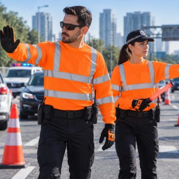 Hi Vis Workwear Uniform Mining Construction Workshop Engineer Fluorescent Security Reflective Safety Shirt