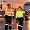 EN20471 Class 3 Hi Vis Work Shirt Electrical Repair Factory Oil High Visibility Reflective Worker Workwear