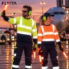 High Visibility Reflective Work Sweatshirt Winter Warm Mining Oil Gas Construction Industrial Hi Vis Workwear