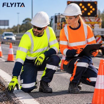 Hi Vis Reflective Safety Sweatshirt EN20471 Class 3 Reflective Railway Mining Construction Workwear Uniform