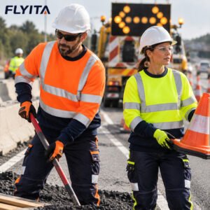 High Visibility Work Sweatshirt Engineer Mechanical Construction Reflective Safety Worker Hoodie Workwear