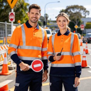 hi vis shirts (11) Quick Dry Reflective Work Uniform Oil Gas Mining Oilfield Construction Custom High Visibility Workwear Shirt