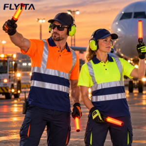 Quick Dry Hi Vis Work Tshirt Short Sleeve High Visibility Workwear Custom Logo Worker Reflective Shirt