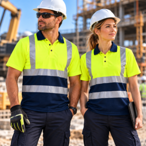 OEM Heavy Duty High Visibility Reflective Work Shirt Quick Dry Repair Construction Mining Worker Workwear