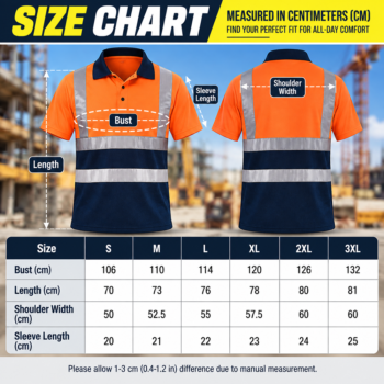 High Visibility Quick Dry Industrial Construction Worker Uniform Workwear Hi Vis Safety T-Shirt Work Shirts