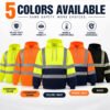 Custom Logo Mining Chemical Cleaning Oilfield Industrial High Visibility Work Workwear Reflective Hoodie