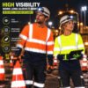 EN20471 High Visibility Workwear Building Cleaner Security Construction Reflective Safety Work Shirts