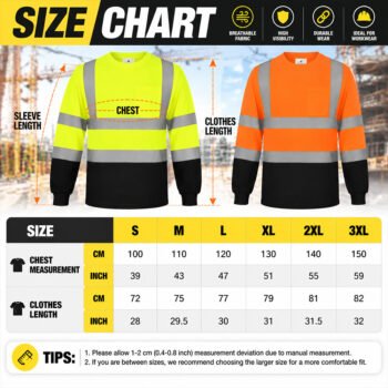 reflective shirt (7) Custom Logo High Visibility Workwear Repair Mining Construction Boiler Long Sleeve Reflective Work T Shirts