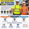 reflective shirts High Visibility Reflective Workwear Factory Mining Mechanical Worker Construction Hi Vis Work T Shirt