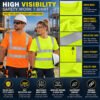 Short Sleeve Quick Dry Hi Vis Reflective Workwear Car Repair Cleaner Workshop Factory Security Work Shirt