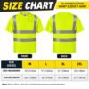 Short Sleeve Quick Dry Hi Vis Reflective Workwear Car Repair Cleaner Workshop Factory Security Work Shirt