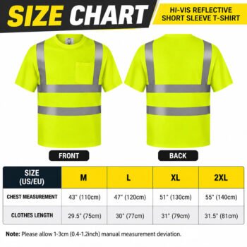 Short Sleeve Quick Dry Hi Vis Reflective Workwear Car Repair Cleaner Workshop Factory Security Work Shirt